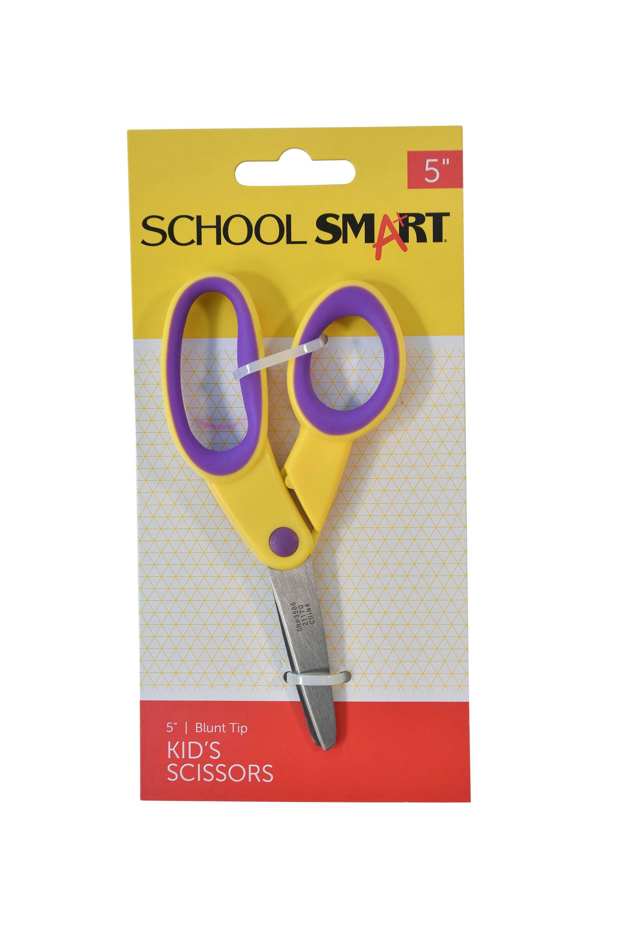 School Smart Blunt Tip Kids Scissors, Right Handed, 5 Inches | School Specialty School Smart Blunt Tip Kids Scissors, Right Handed, 5 Inches | School Specialty